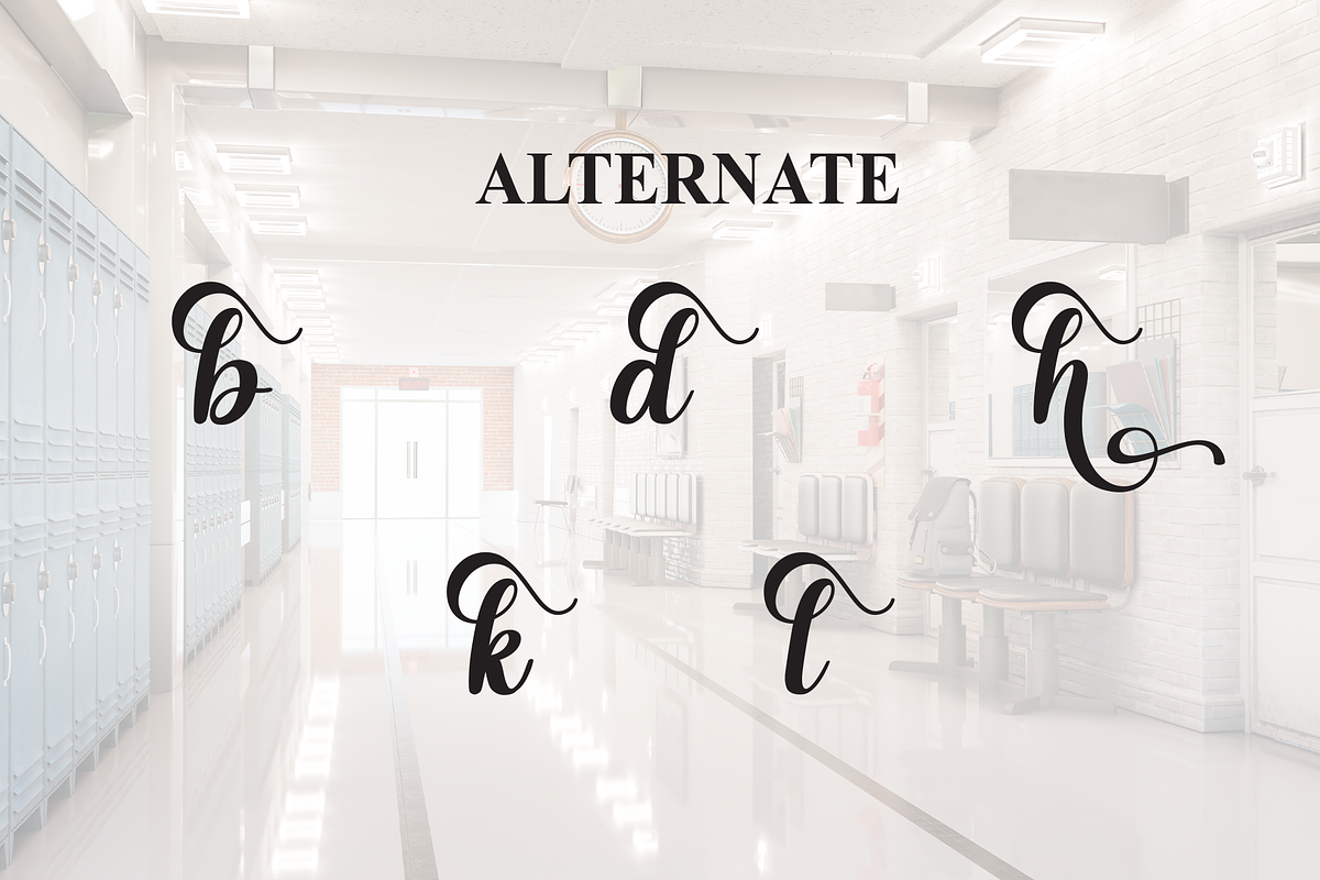 School | Script Font, a Handwritten Font by Scratchones (Photo 8 of 9)