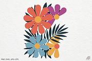 Boho Retro Flower Sublimation Bundle, an Illustration by Actual Pixel (Thumbnail 12 of 13)