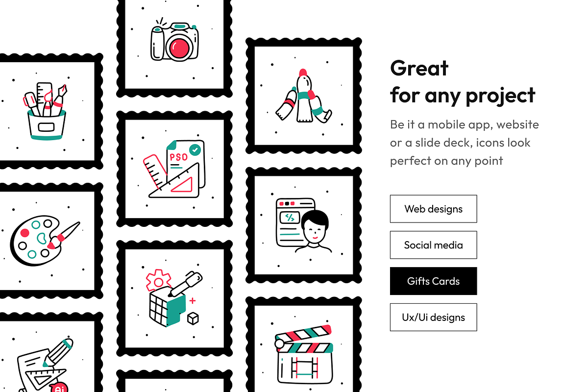 Graphic Design Icon Set, an Outline Icon by Vectors Market (Photo 2 of 8)