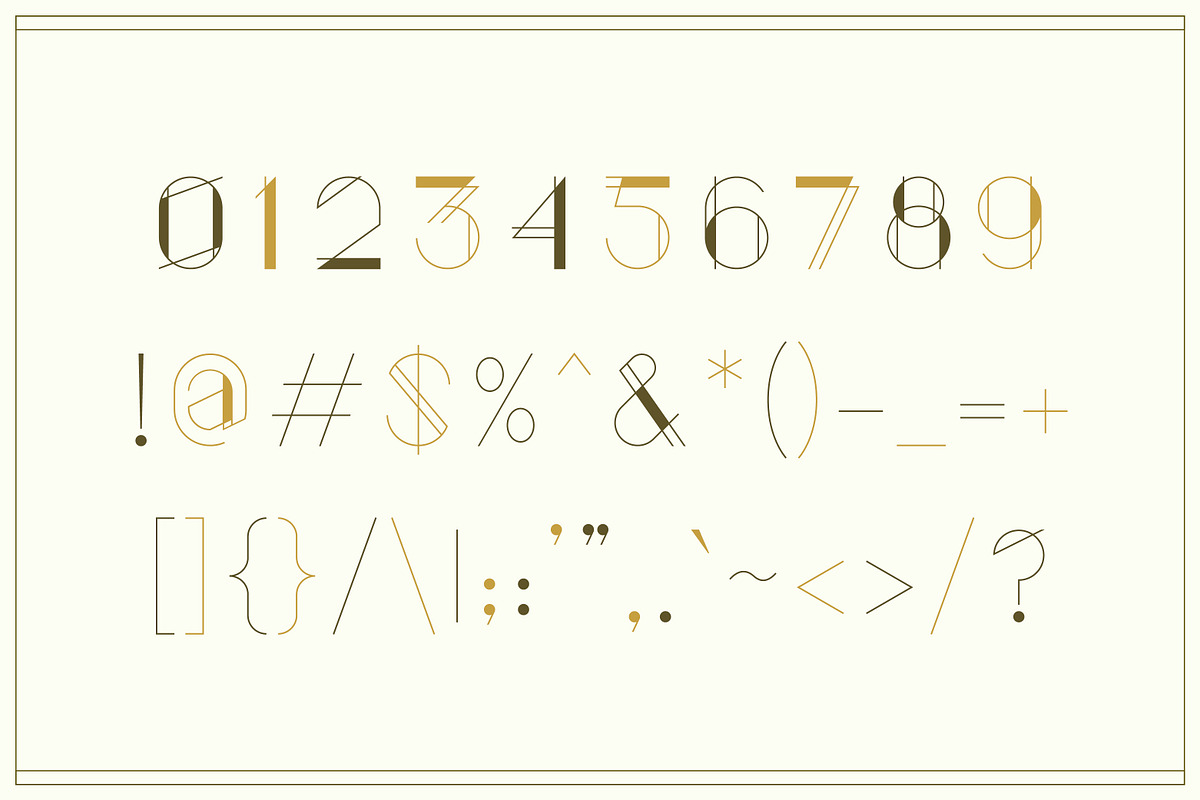 Gratitude - Art Deco Inspired Font, a Sans Serif Font by Kahade Studio (Photo 11 of 12)