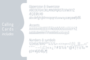 Calling Cards sans serif font, a Sans Serif Font by Ana's Fonts (Thumbnail 3 of 7)