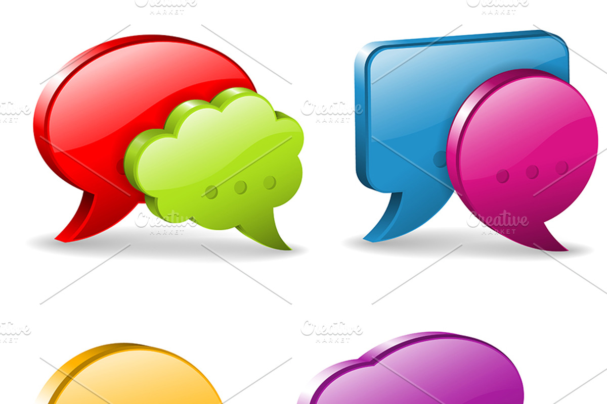 Collect Speech Bubbles, a Technology Illustration by TAlex (Photo 7 of 7)
