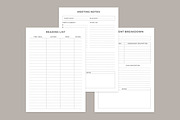 Study Planning Pages Set V-03, a Stationery Template by shahsoft (Thumbnail 3 of 3)