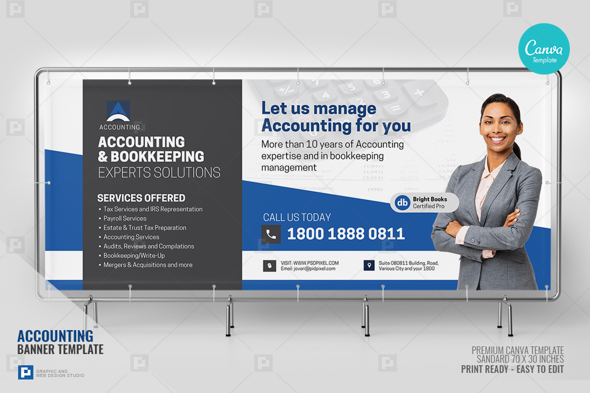 Accounting Company Services Banner, a Flyer Template by PSDPixel (Photo 4 of 4)