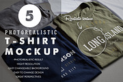 Photorealistic T-Shirt Mockup, a Shirt Mockup by GraphicHero (Thumbnail 1 of 4)