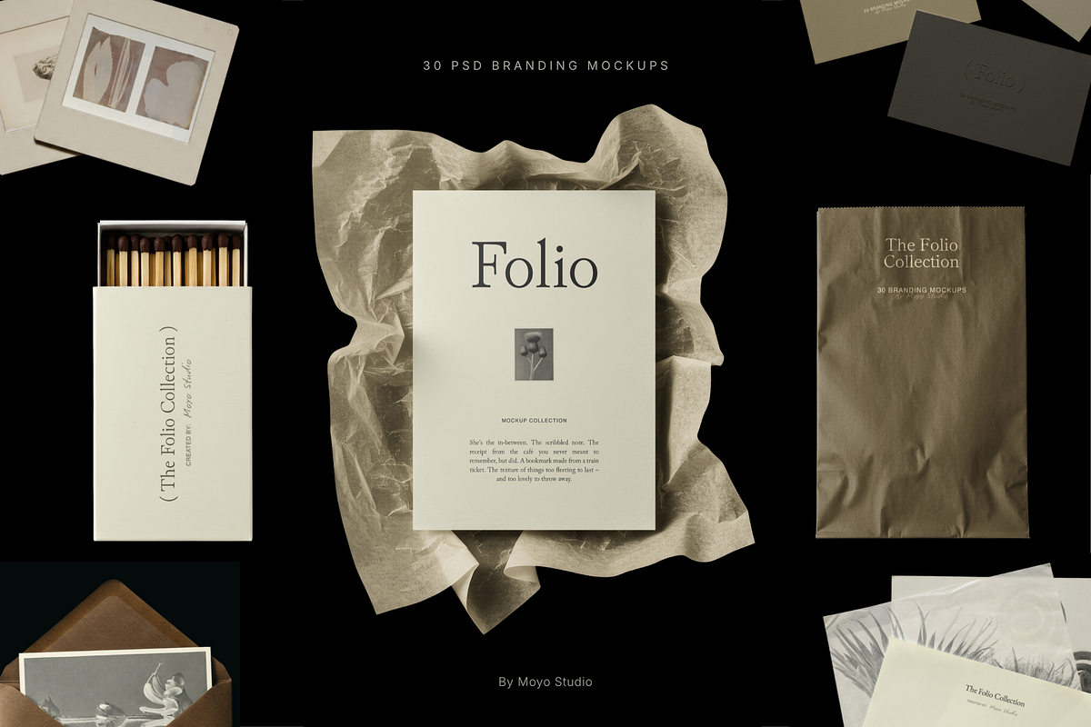 Folio 30 Branding Mockup Collection, an Advertising Mockup by Moyo Studio (Photo 1 of 13)