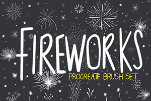 Fireworks Procreate Stamp Brush Set