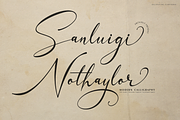 Sanluigi Nothaylor Calligraphy Font, a Script Font by Denustudios (Thumbnail 1 of 12)