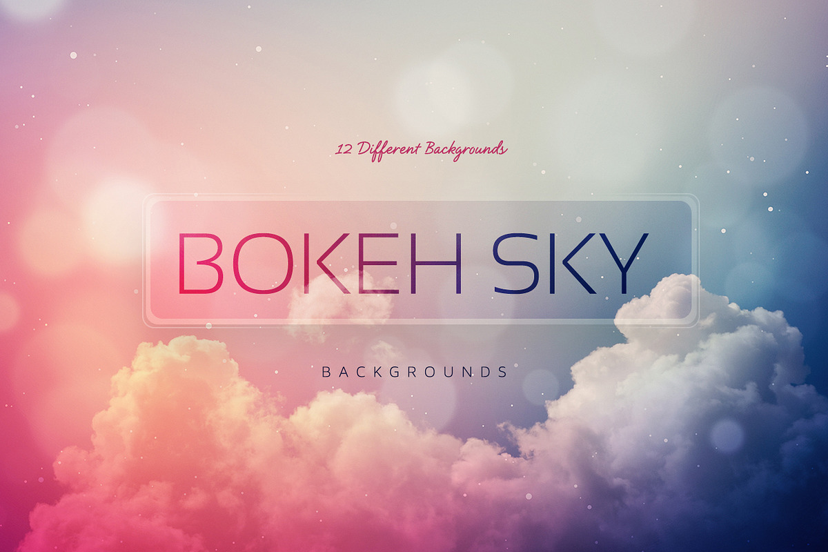 Bokeh SKY Backgrounds, a Wallpaper Graphic by BIBIART (Photo 1 of 5)