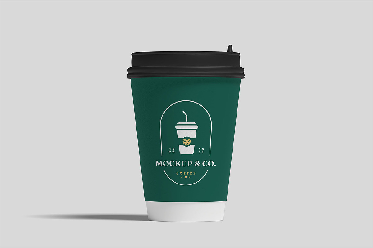 Paper Coffee Cup Mockups | Caffeine, a Cups & Container Mockup by Compositing Studio (Photo 7 of 20)