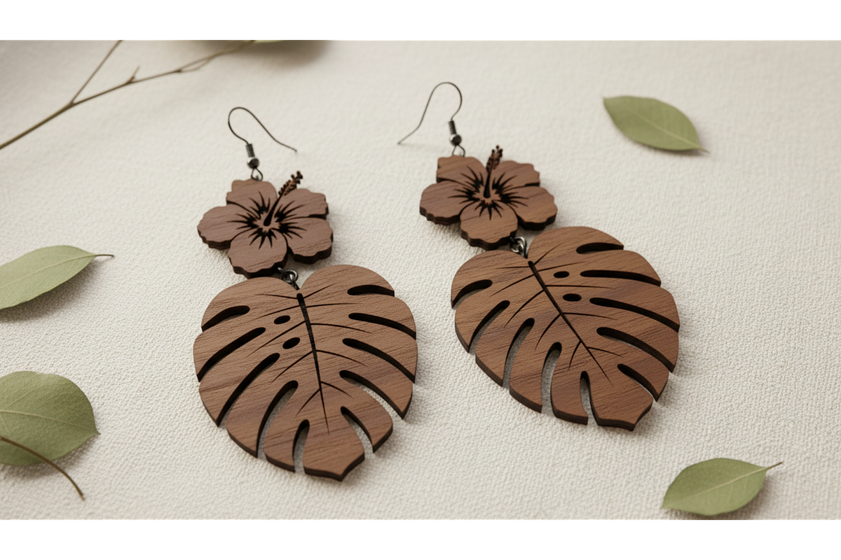 Floral Charm Earring Files, a Graphic by musafir_fashion (Photo 9 of 11)