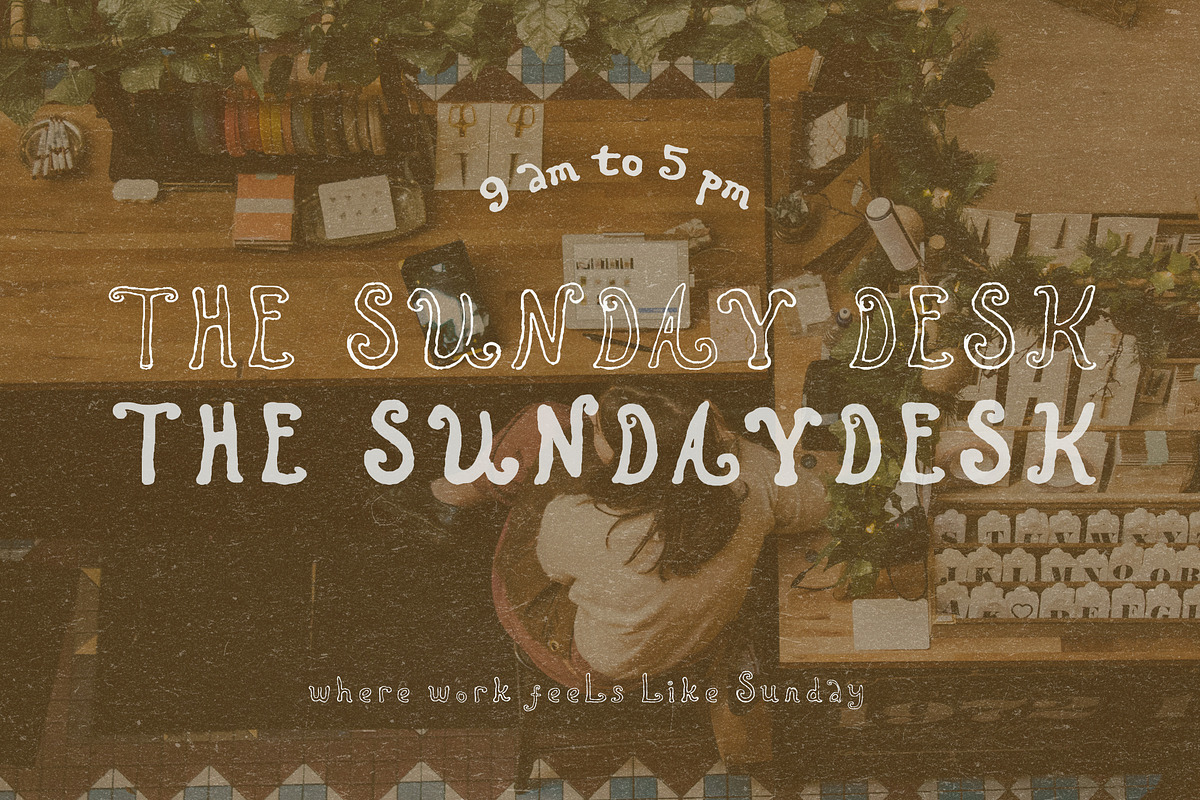 Hand Lettered Retro Outline Font, a Handwritten Font by Laras Wonderland (Photo 11 of 12)