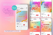 Colorful Gradient Backgrounds, a Texture Graphic by Vintage Digital Textures (Thumbnail 2 of 9)