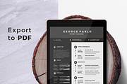 Resume & CV Template, a Resume Template by Hito Graphic (Thumbnail 7 of 8)