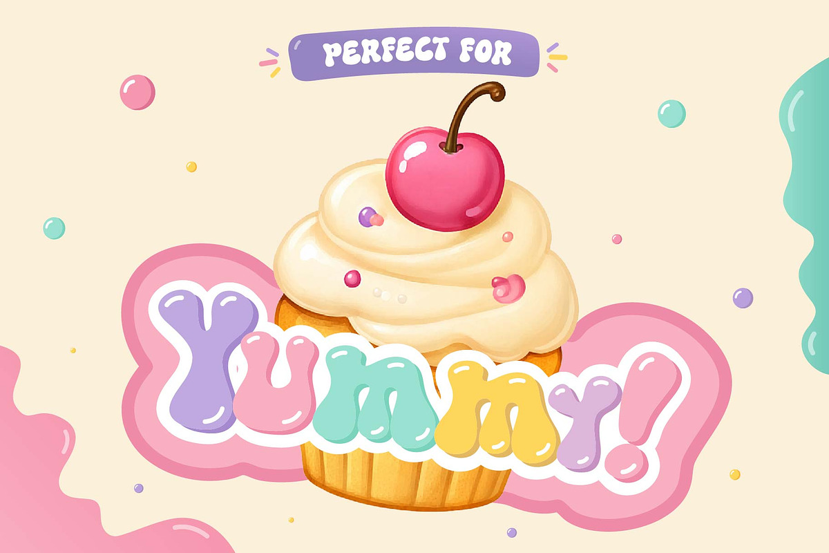 Gooey Smile Font, a Handwritten Font by KengGraphic (Photo 3 of 13)