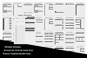 Portrait & Landscape Planner, a Stationery Template by MNT-Creator (Thumbnail 4 of 5)
