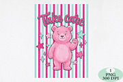 Striped Funny Bear PNG, an Animal Illustration by Daily.Designs (Thumbnail 1 of 6)