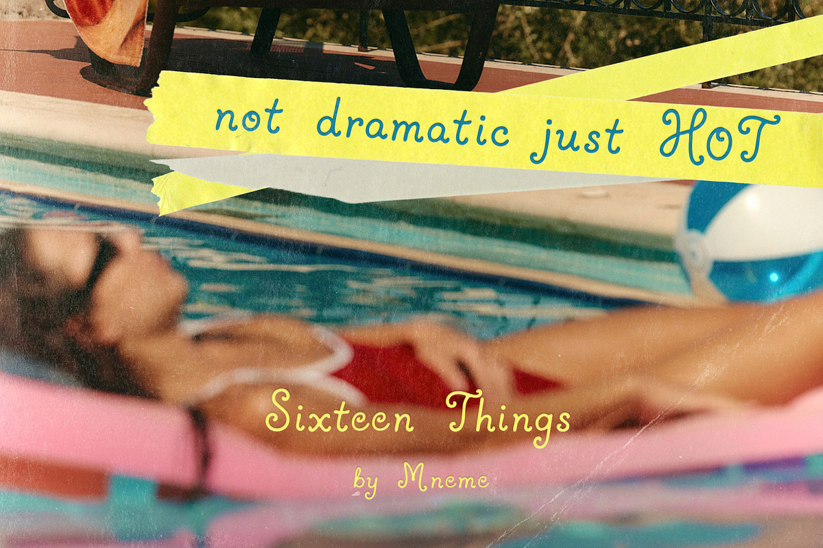 Sixteen Things: Handwritten Font, a Script Font by Mneme (Photo 5 of 8)