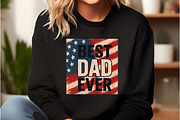 Patriotic Best Dad Ever Sublimation, an Illustration by DreamCafeArt (Thumbnail 2 of 7)