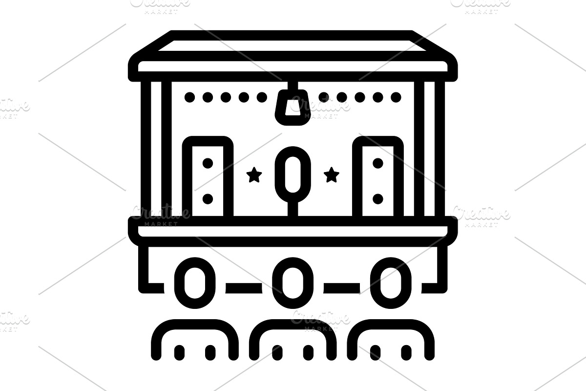 Show appearance black icon, an Outline Icon by Creative priyanka