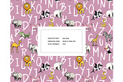 Zoo ABC letters seamless pattern, a Pattern Graphic by Milatoo (Thumbnail 7 of 7)