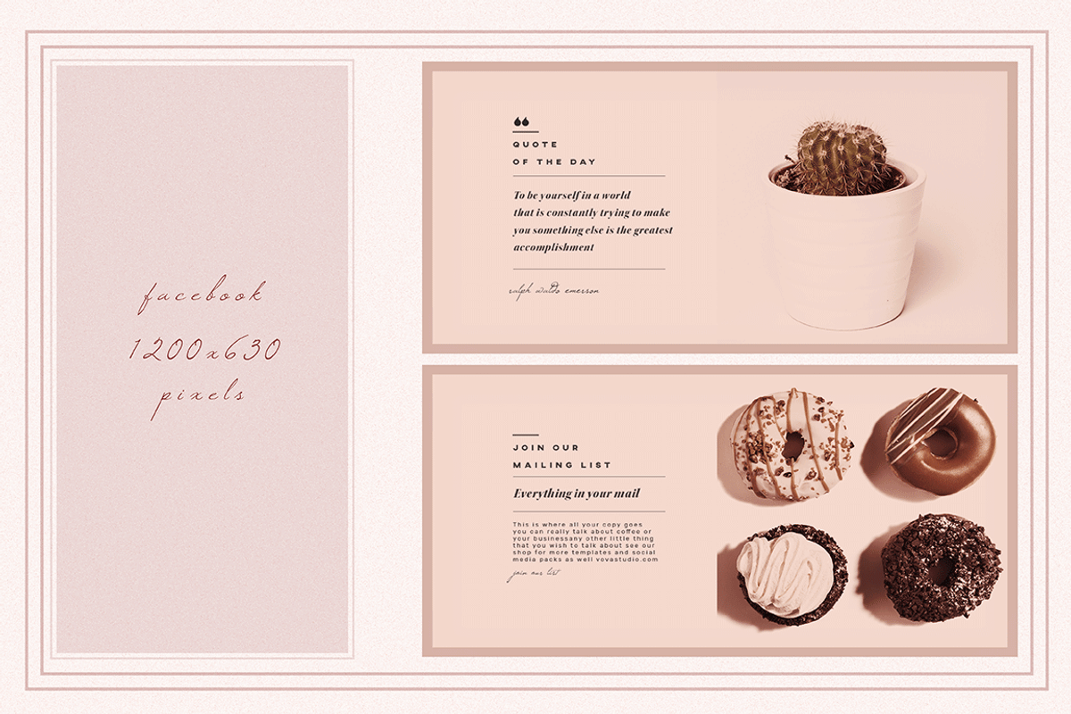 PASTRY & COFFEE Socialmedia Template, a Social Media Template by Vova (Photo 3 of 10)
