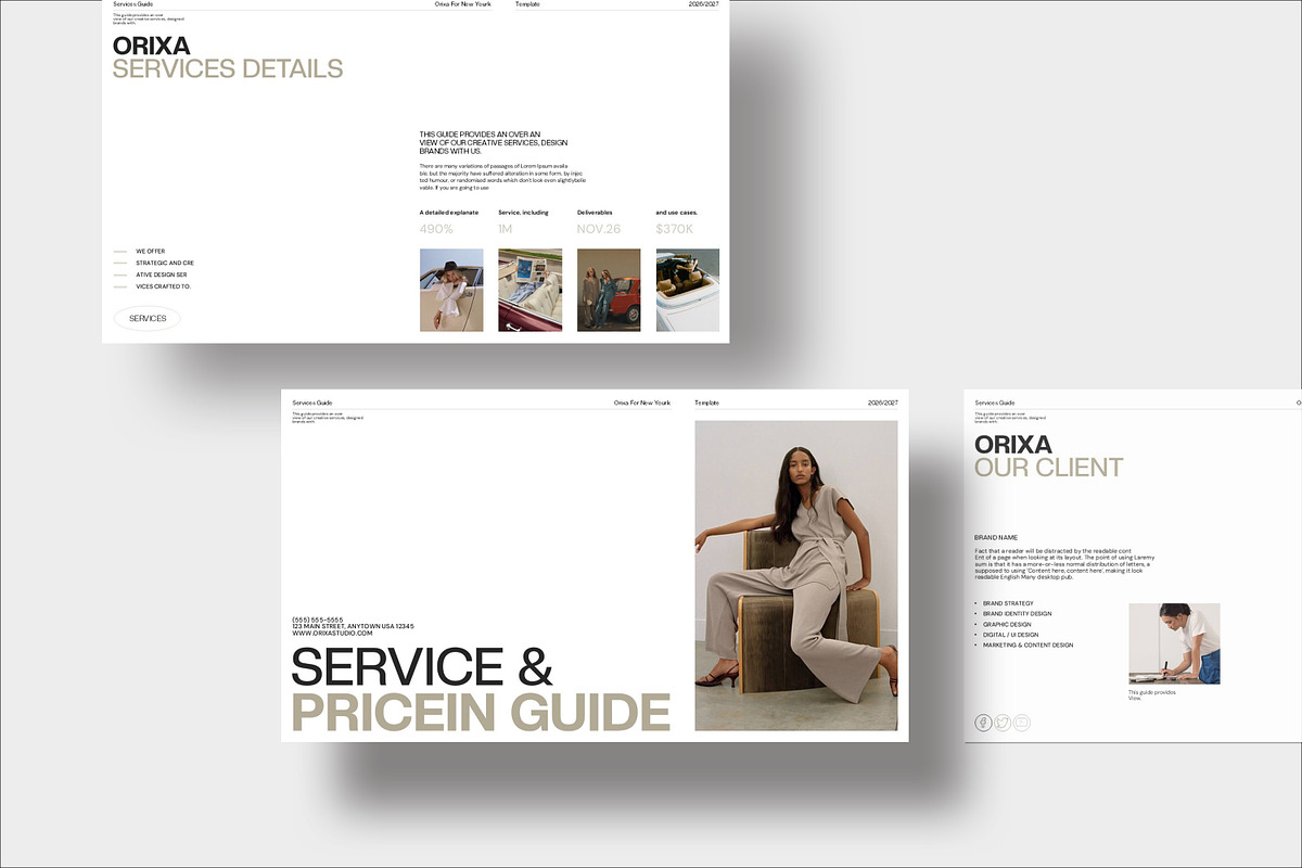 Orixa Service Guide Presentation, a Presentation Template by CreativexGenius (Photo 4 of 11)