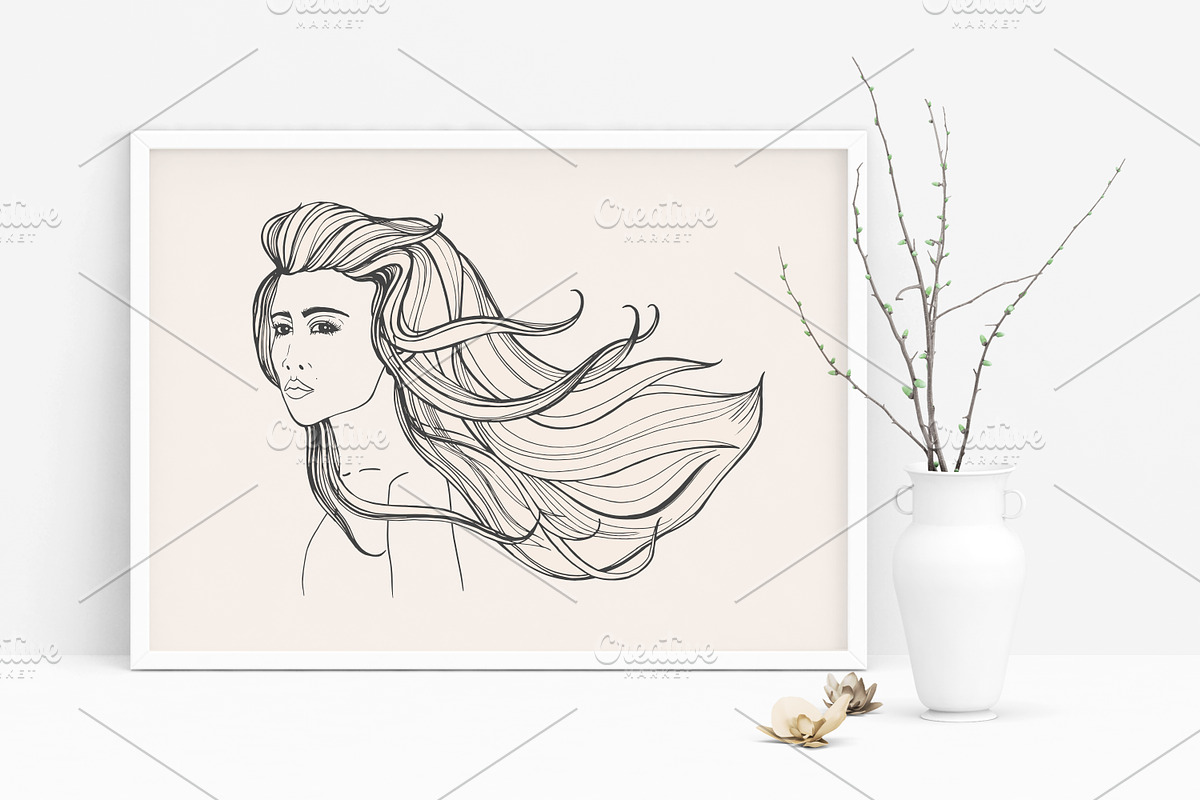 Fashionable portrait beautiful girl, a Person Illustration by Good Studio (Photo 4 of 5)