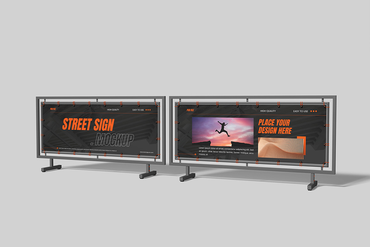 Street Sign Mockup, a Product Mockup by bimockup (Photo 5 of 6)