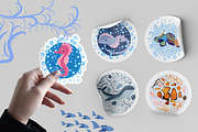 Underwater World Pattern, a Pattern Graphic by Michiru13 (Thumbnail 5 of 19)