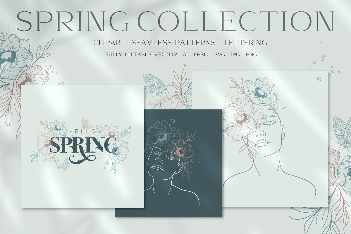 Spring Collection, a Background Graphic by Anna's Lettering (Photo 1 of 14)
