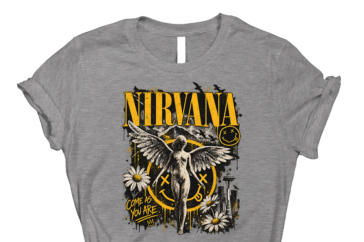 Nirvana Come As You Are Vintage PNG, an Object Graphic by Star Graphic Design (Photo 10 of 11)