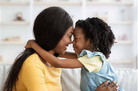 Loving Family. Cute Little Black, a Person Photo by Prostock-Studio