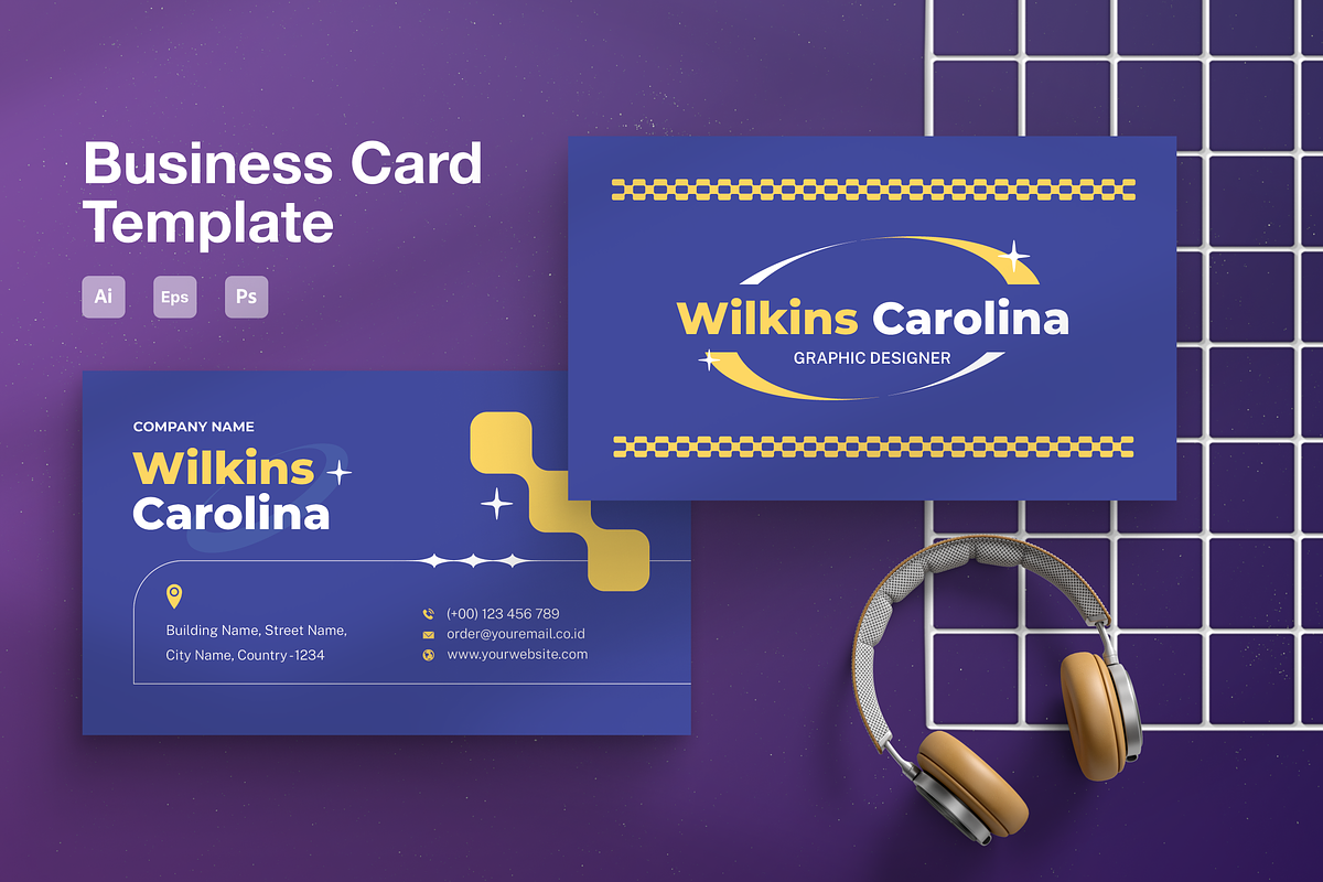 Y2K Creative Business Card, a Business Card Template by Annora Studio (Photo 1 of 5)