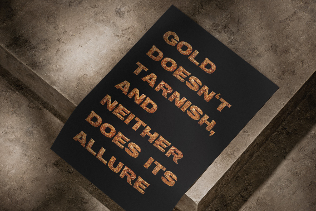 Gold Baroque Font, a Sans Serif Font by Handmadefont (Photo 4 of 10)