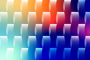 Wavy Gradient Block Pattern