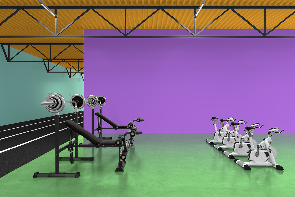 FITNESS GYM Mockup 05, an Advertising Mockup by Northern Kraft (Photo 3 of 4)