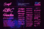 Night Light: The Neon Script Fonts, a Script Font by Wingsart Studio (Thumbnail 5 of 11)