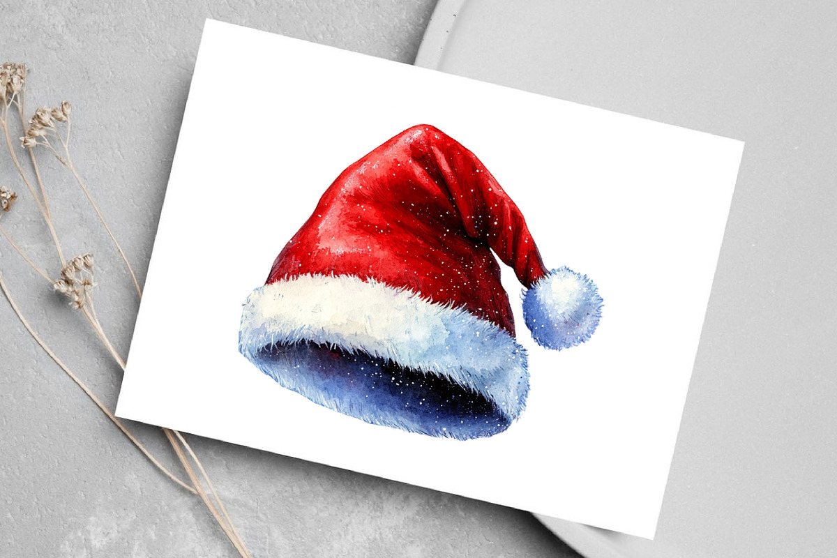 Watercolor Whimsical Holiday Clipart, an Illustration by Canvas Craft (Photo 4 of 7)