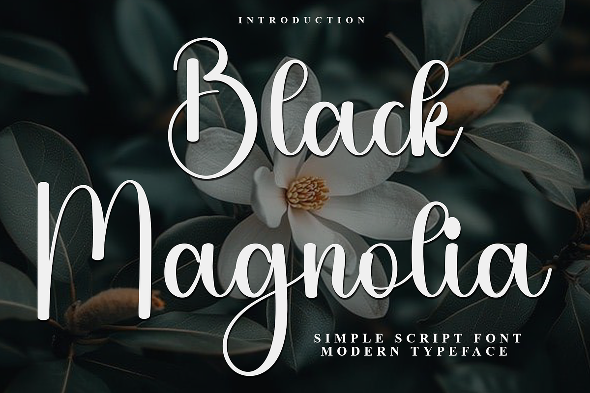 Black Magnolia, a Handwritten Font by InermediaSTUDIO (Photo 1 of 8)