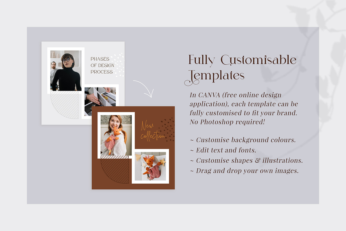 Instagram Template Bundle in CANVA, a Social Media Template by RWstudio (Photo 7 of 8)