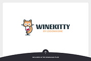 Wine Kitty Logo Template, a Branding & Logo Template by LOGOMAGINE (Thumbnail 6 of 16)