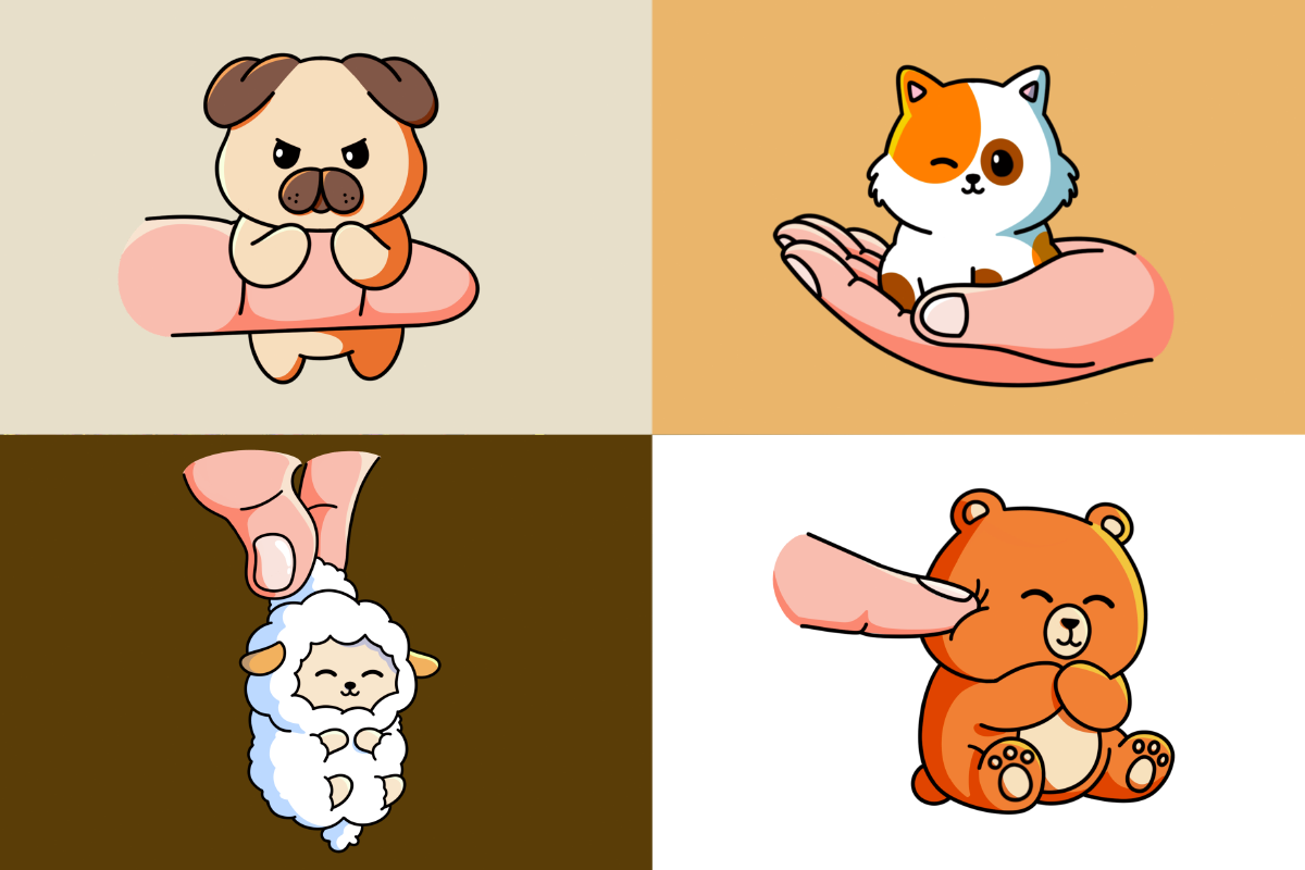 Hand & Cute Animal – Procreate Stamp, a Brush Add-On by Pixel Picasso Studio (Photo 6 of 11)
