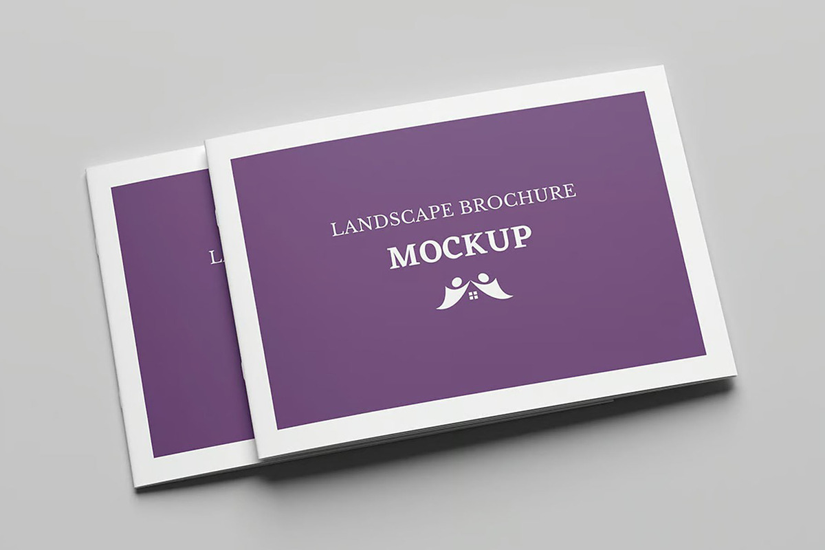 A4 Landscape Brochure Mockup, an Advertising Mockup by Hubzway (Photo 5 of 7)
