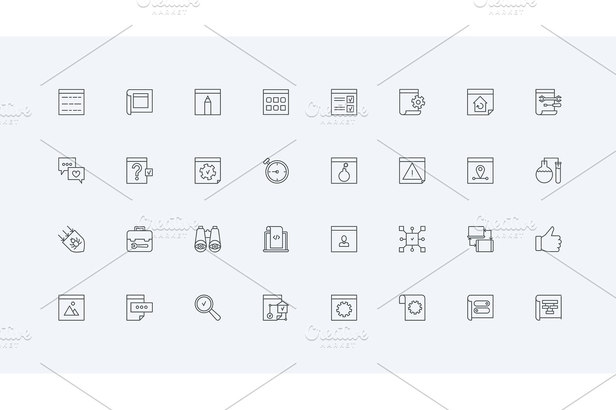 Web development software icons, a Technology Illustration by Lemberg Vector