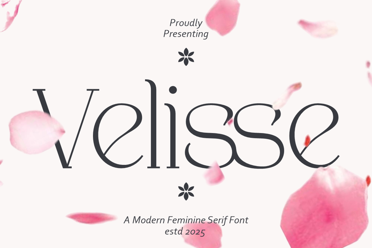 Velisse Feminine Serif Font, a Serif Font by PutraCetol Studio (Photo 1 of 5)