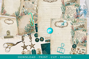 Coastal Dream Junk Journal Kit, an Object Graphic by Traveling Designer (Thumbnail 4 of 6)