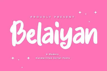 Belaiyan - Handwritten Script fonts