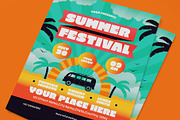 Summer Festival Flyer, a Flyer Template by graphicook (Thumbnail 2 of 3)