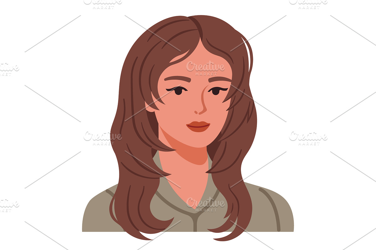 Woman with long layered haircut, a Person Illustration by Yayasya